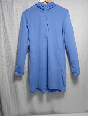 Ll Bean Ladies Beach & Sand Long Sleeve Hooded Tunic Cover Up. Size M